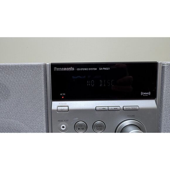 Panasonic CD Stereo Micro System SC/SA-PM 321 Tested. No Remote - Picture 2 of 9